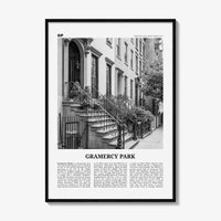 Gramercy Park Print Black and White, Gramercy Park Wall Art, Gramercy Park Poster, Gramercy Park Photo, Gramercy Park Map, New York City