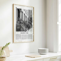 Gramercy Park Print Black and White, Gramercy Park Wall Art, Gramercy Park Poster, Gramercy Park Photo, Gramercy Park Map, New York City