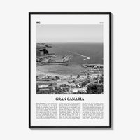 Gran Canaria Print Black and White, Gran Canaria Wall Art, Gran Canaria Poster, Gran Canaria Photo, Canary Islands, Spain, Canarias, Europe