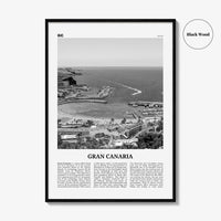 Gran Canaria Print Black and White, Gran Canaria Wall Art, Gran Canaria Poster, Gran Canaria Photo, Canary Islands, Spain, Canarias, Europe