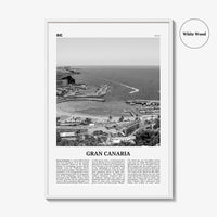 Gran Canaria Print Black and White, Gran Canaria Wall Art, Gran Canaria Poster, Gran Canaria Photo, Canary Islands, Spain, Canarias, Europe