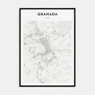 Granada Map Portrait Poster