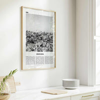 Granada Print Black and White No 1, Granada Wall Art, Granada Poster, Granada Photo, Granada Wall Decor, Andalucia, Spain, España, Europe