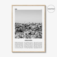 Granada Print Black and White No 1, Granada Wall Art, Granada Poster, Granada Photo, Granada Wall Decor, Andalucia, Spain, España, Europe