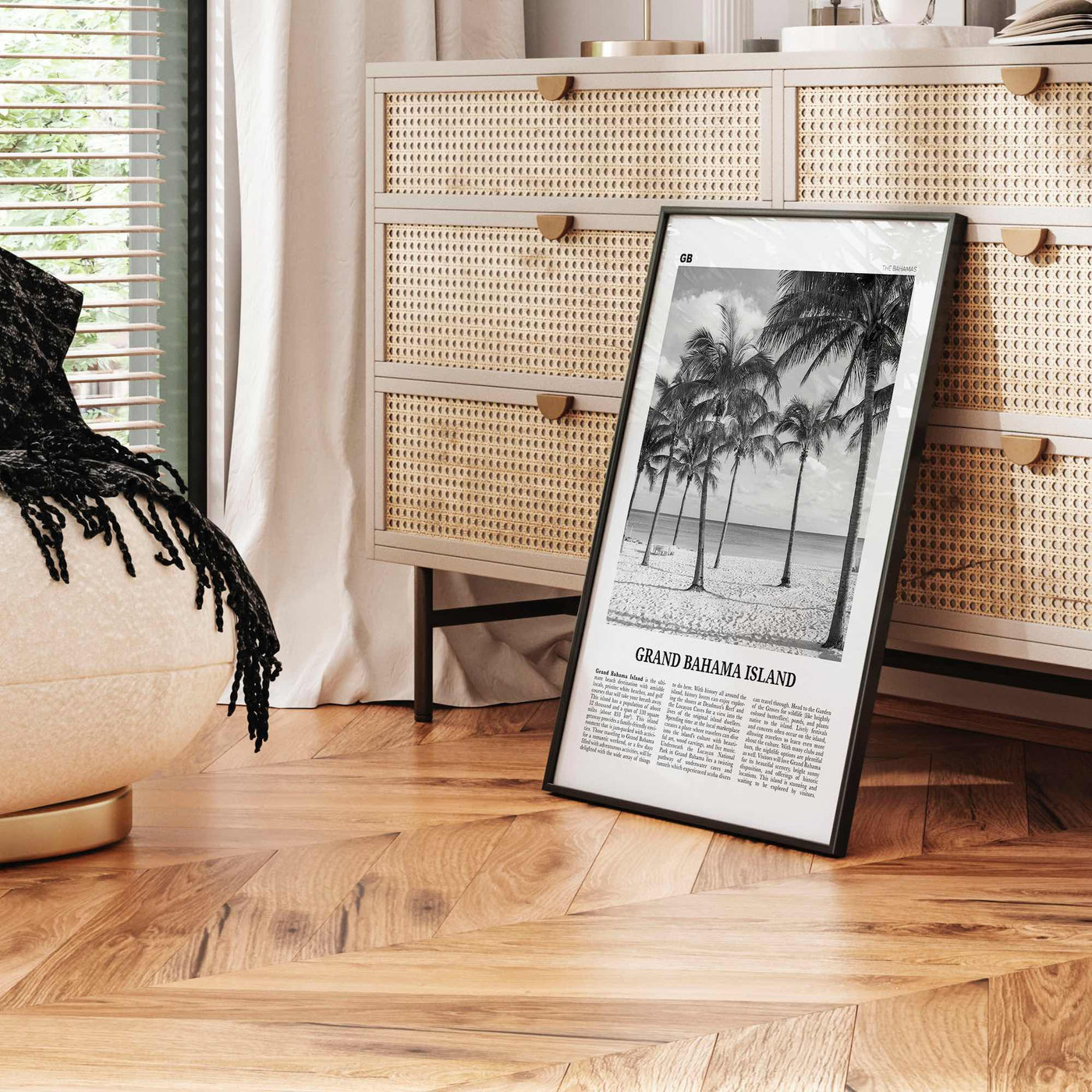 Grand Bahama Island Print Black and White, Grand Bahama Wall Art, Grand Bahama Poster, Grand Bahama Photo, Grand Bahama Wall Décor