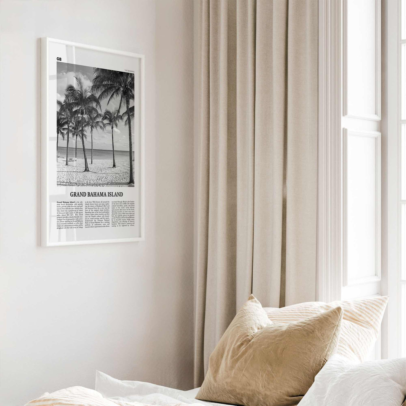 Grand Bahama Island Print Black and White, Grand Bahama Wall Art, Grand Bahama Poster, Grand Bahama Photo, Grand Bahama Wall Décor