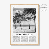Grand Bahama Island Print Black and White, Grand Bahama Wall Art, Grand Bahama Poster, Grand Bahama Photo, Grand Bahama Wall Décor