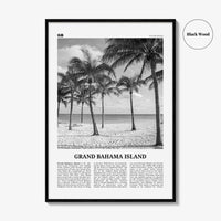 Grand Bahama Island Print Black and White, Grand Bahama Wall Art, Grand Bahama Poster, Grand Bahama Photo, Grand Bahama Wall Décor
