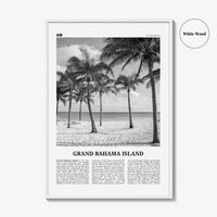Grand Bahama Island Print Black and White, Grand Bahama Wall Art, Grand Bahama Poster, Grand Bahama Photo, Grand Bahama Wall Décor