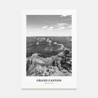 Grand Canyon Portrait B&W Poster