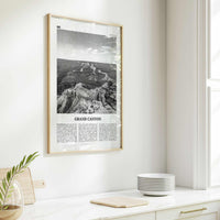 Grand Canyon Print Black and White, Grand Canyon Wall Art, Grand Canyon Poster, Grand Canyon Photo, Arizona, USA United States North America