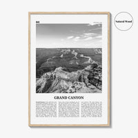 Grand Canyon Print Black and White, Grand Canyon Wall Art, Grand Canyon Poster, Grand Canyon Photo, Arizona, USA United States North America