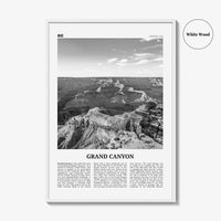 Grand Canyon Print Black and White, Grand Canyon Wall Art, Grand Canyon Poster, Grand Canyon Photo, Arizona, USA United States North America