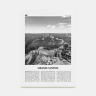 Grand Canyon Travel B&W Poster