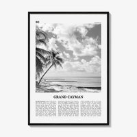 Grand Cayman Print Black and White, Grand Cayman Wall Art, Grand Cayman Poster, Grand Cayman Photo, Grand Cayman Wall Décor, Caribbean
