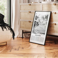 Grand Cayman Print Black and White, Grand Cayman Wall Art, Grand Cayman Poster, Grand Cayman Photo, Grand Cayman Wall Décor, Caribbean
