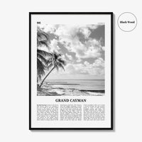 Grand Cayman Print Black and White, Grand Cayman Wall Art, Grand Cayman Poster, Grand Cayman Photo, Grand Cayman Wall Décor, Caribbean