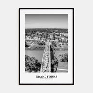 Grand Forks Portrait B&W Poster