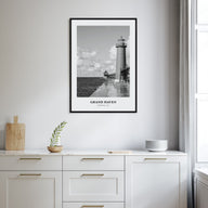 Grand Haven Portrait B&W Poster