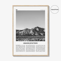 Grand Junction Print Black and White, Grand Junction Wall Art, Grand Junction Poster, Grand Junction Photo, Grand Junction Map, Colorado