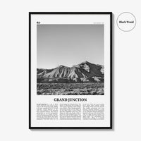 Grand Junction Print Black and White, Grand Junction Wall Art, Grand Junction Poster, Grand Junction Photo, Grand Junction Map, Colorado