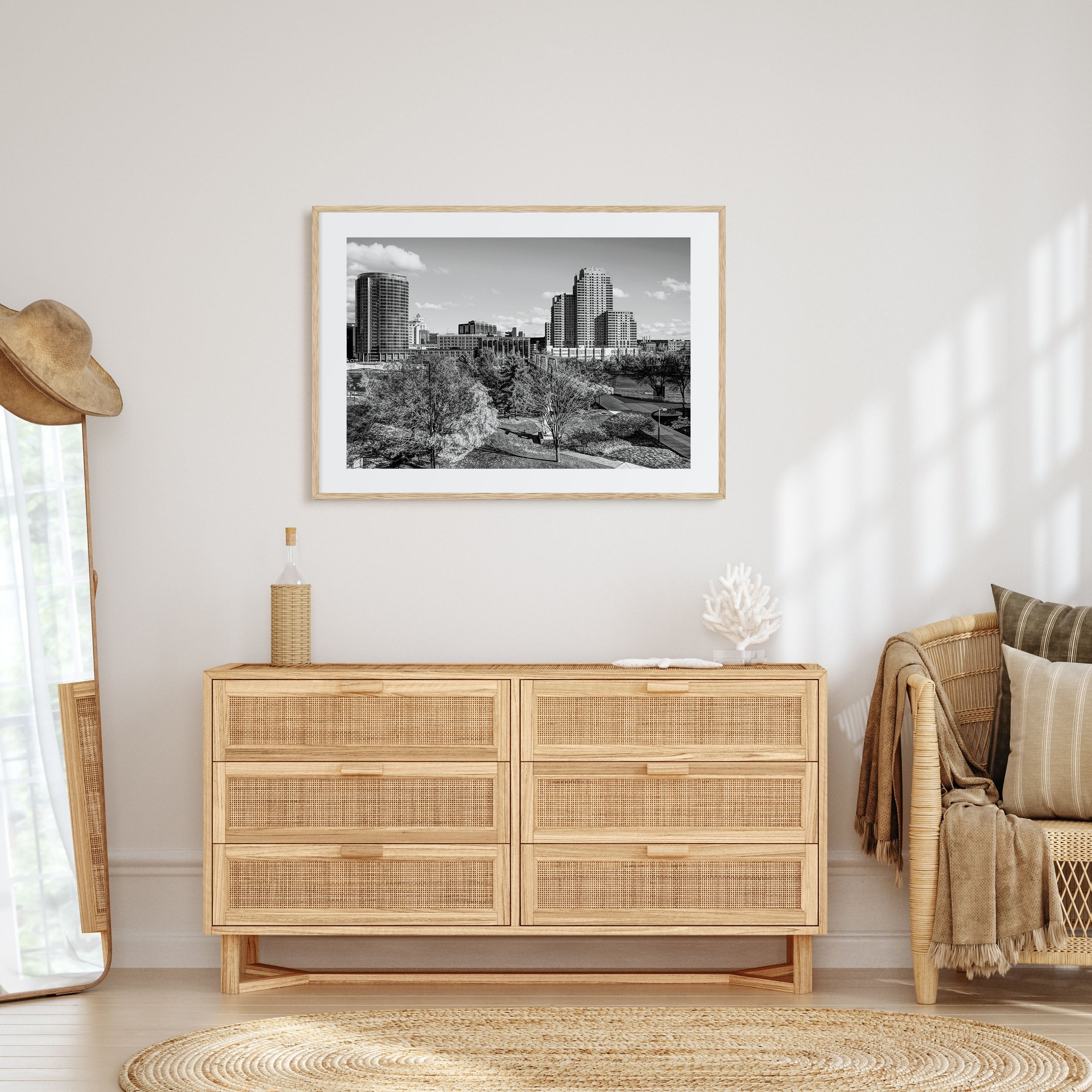 Grand Rapids Landscape B&W Poster