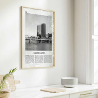 Grand Rapids Print Black and White No 1, Grand Rapids Wall Art, Grand Rapids Poster, Grand Rapids Photo, Grand Rapids, Michigan, USA
