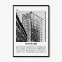 Grand Rapids Print Black and White No 2, Grand Rapids Wall Art, Grand Rapids Poster, Grand Rapids Photo, Grand Rapids, Michigan, USA
