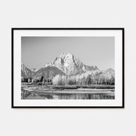 Grand Teton National Park Landscape B&W Poster
