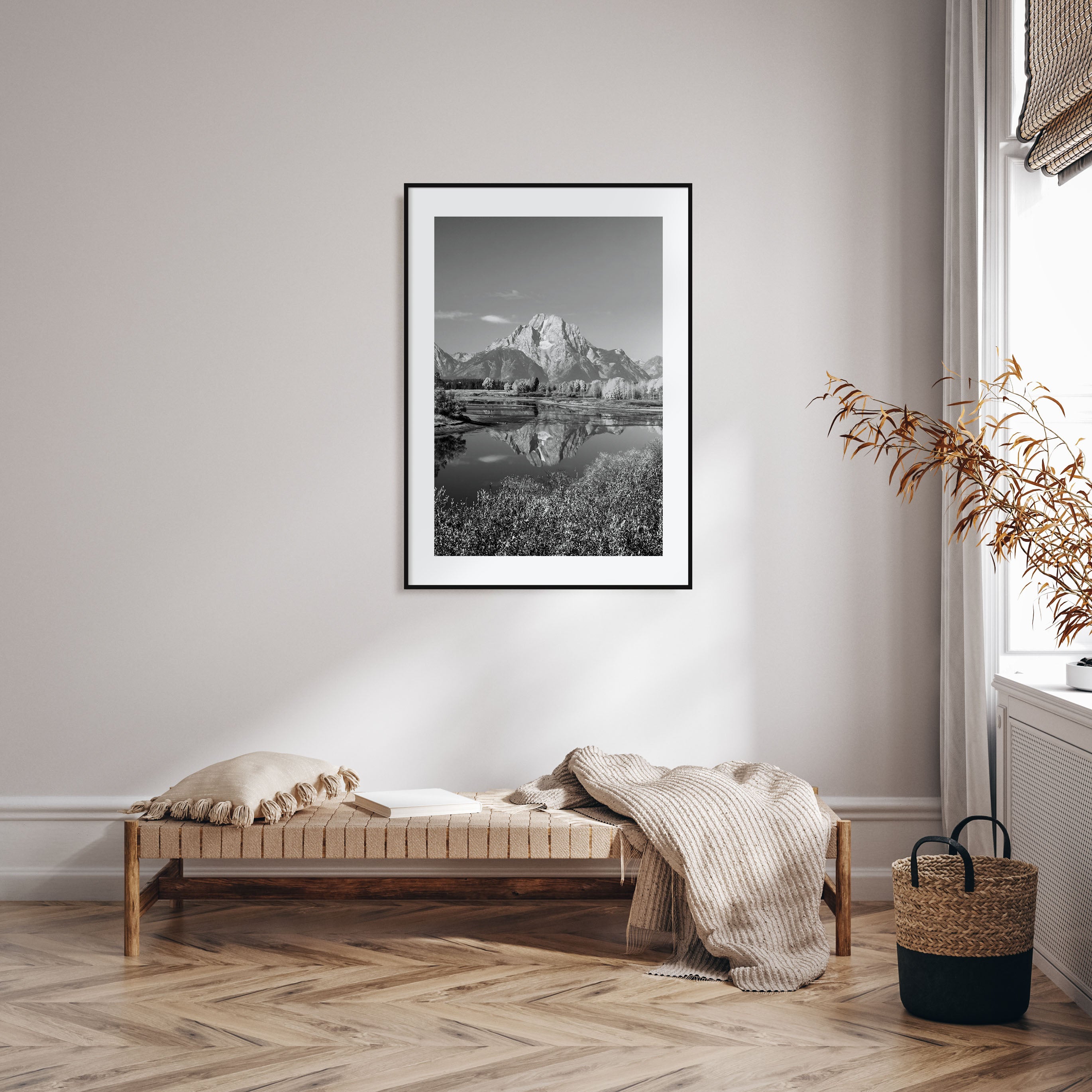 Grand Teton National Park Photo B&W No 1 Poster