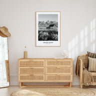 Grand Teton National Park Portrait B&W No 1 Poster