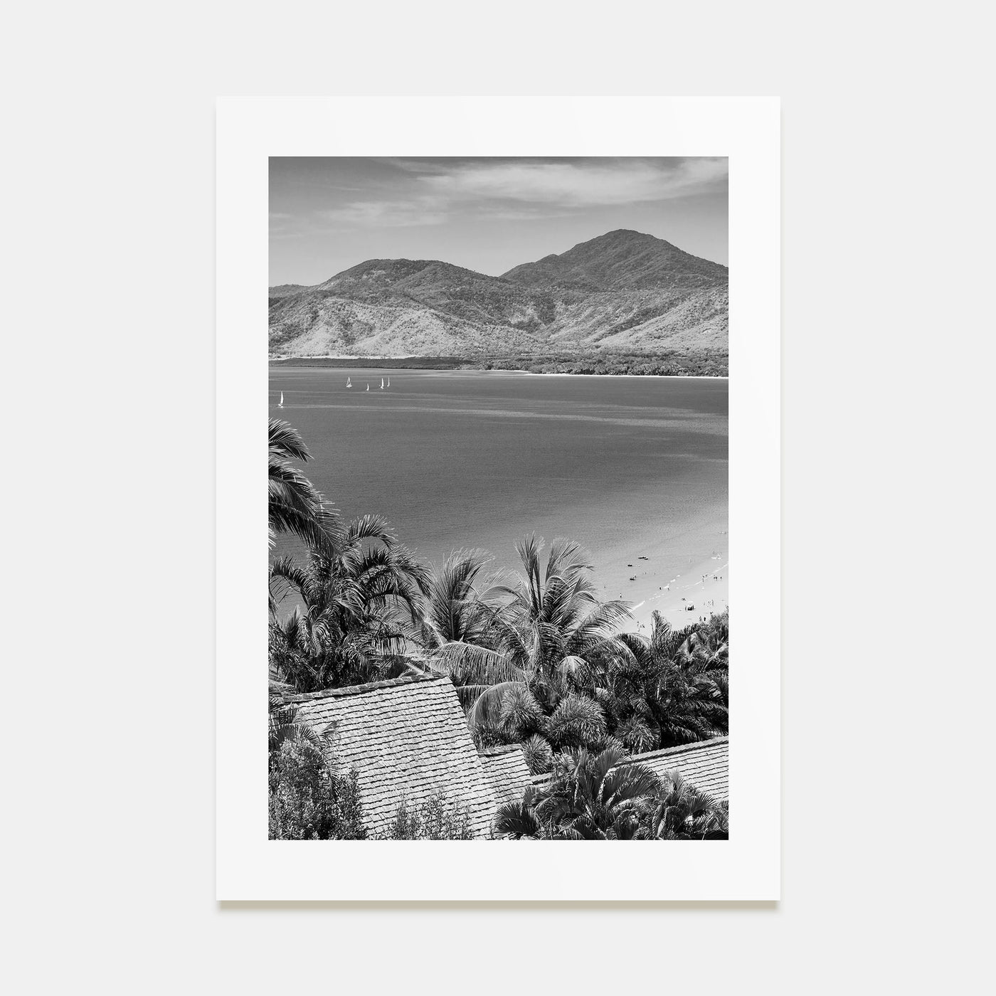 Great Barrier Reef Photo B&W Poster