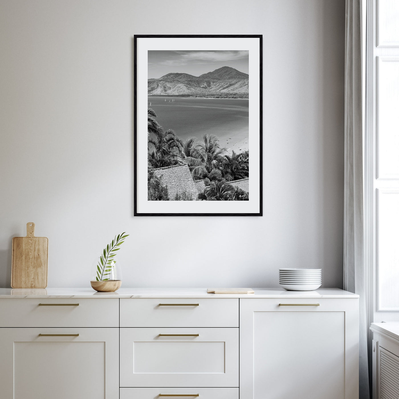 Great Barrier Reef Photo B&W Poster