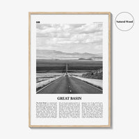 Great Basin Print Black and White, Great Basin Wall Art, Great Basin Poster, Great Basin Photo, Nevada, USA, United States, North America