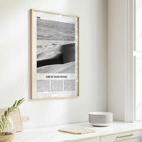 Great Sand Dunes National Park Print Black and White, Great Sand Dunes Wall Art, Great Sand Dunes Poster, Great Sand Dunes, Colorado, USA