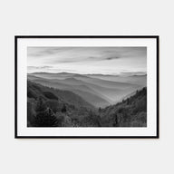 Great Smoky Mountains National Park Landscape B&W No 1 Poster