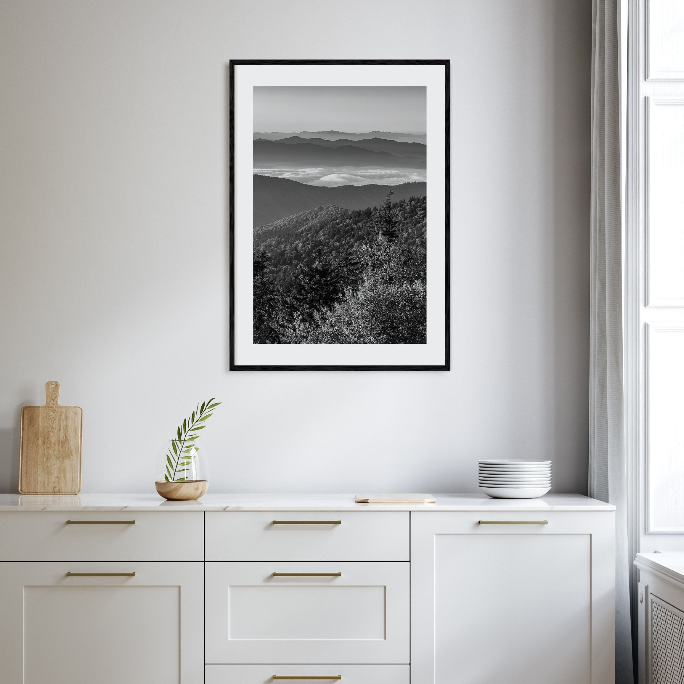 Great Smoky Mountains National Park Photo B&W Poster