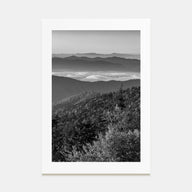 Great Smoky Mountains National Park Photo B&W Poster