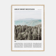 Great Smoky Mountains National Park Travel Color Poster