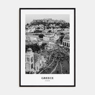 Greece Portrait B&W No 1 Poster
