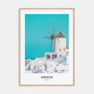 Greece Portrait Color Poster