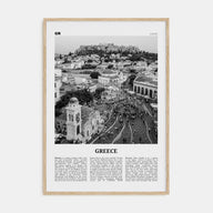 Greece Travel B&W No 1 Poster