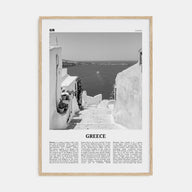 Greece Travel B&W No 2 Poster