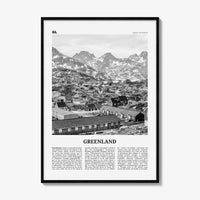 Greenland Print Black and White, Greenland Wall Art, Greenland Poster, Greenland Photo, Kalaallit, Nunaat, Grønland, Godthåb, North America