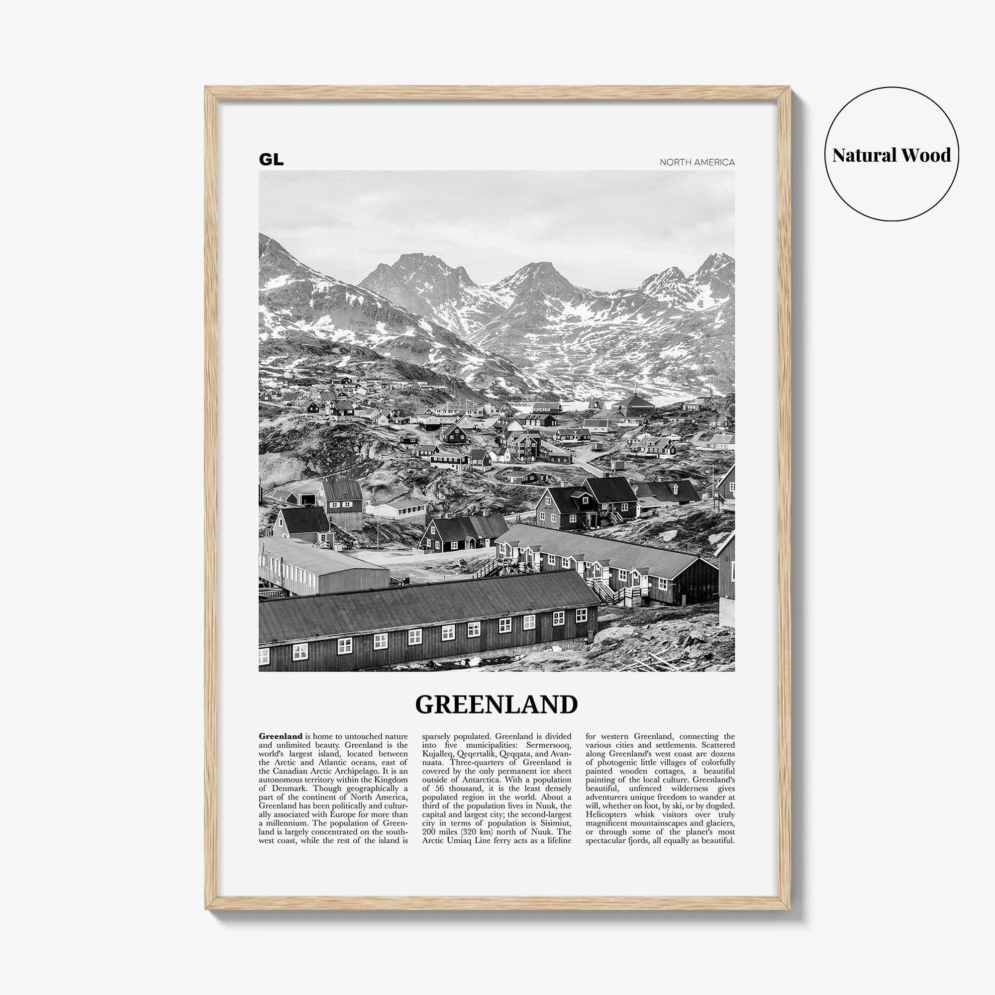 Greenland Print Black and White, Greenland Wall Art, Greenland Poster, Greenland Photo, Kalaallit, Nunaat, Grønland, Godthåb, North America