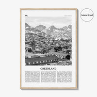 Greenland Print Black and White, Greenland Wall Art, Greenland Poster, Greenland Photo, Kalaallit, Nunaat, Grønland, Godthåb, North America