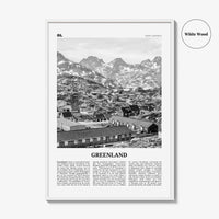 Greenland Print Black and White, Greenland Wall Art, Greenland Poster, Greenland Photo, Kalaallit, Nunaat, Grønland, Godthåb, North America