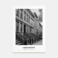 Greenpoint Portrait B&W Poster