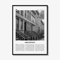 Greenpoint Print Black and White, Greenpoint Wall Art, Greenpoint Poster, Greenpoint Photo, Greenpoint Wall Décor, Brooklyn, New York, USA