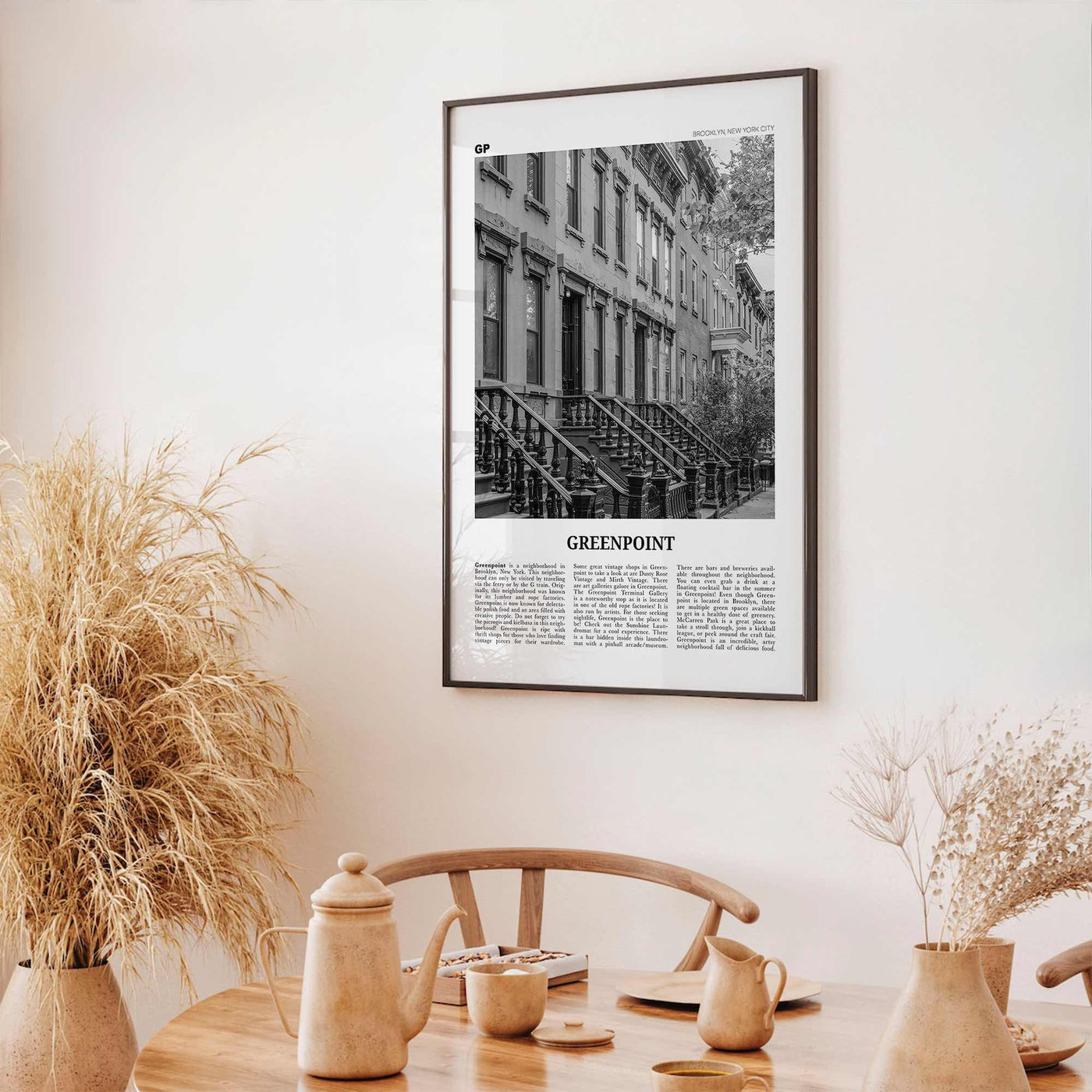 Greenpoint Print Black and White, Greenpoint Wall Art, Greenpoint Poster, Greenpoint Photo, Greenpoint Wall Décor, Brooklyn, New York, USA